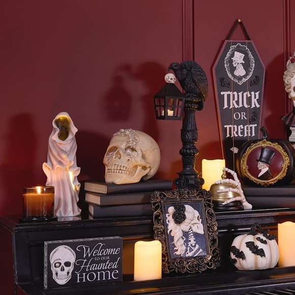 Standing Ghost Halloween Figurine, 11.8" - Picture 4 of 4